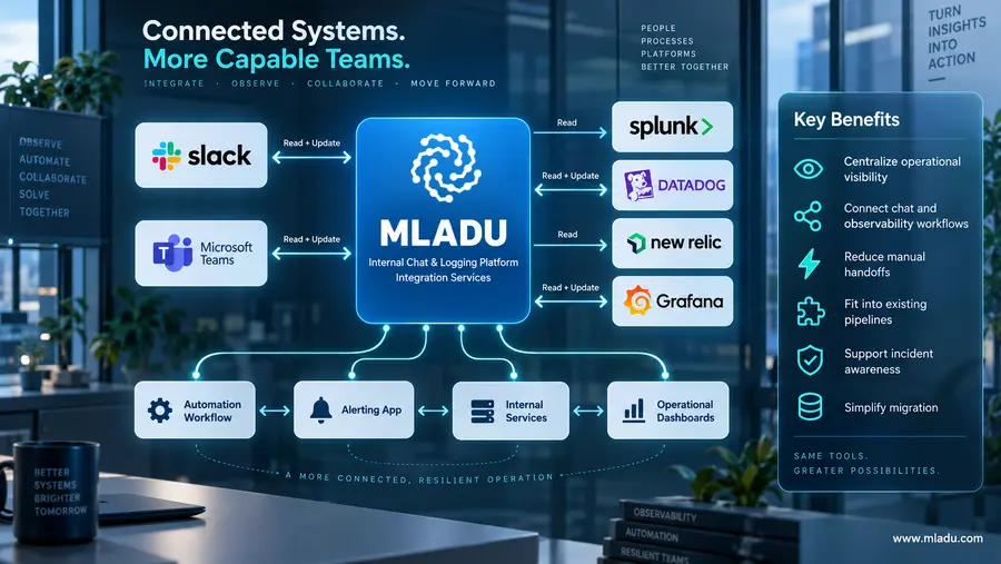 MLADU Internal Chat and Logging Platform Integration