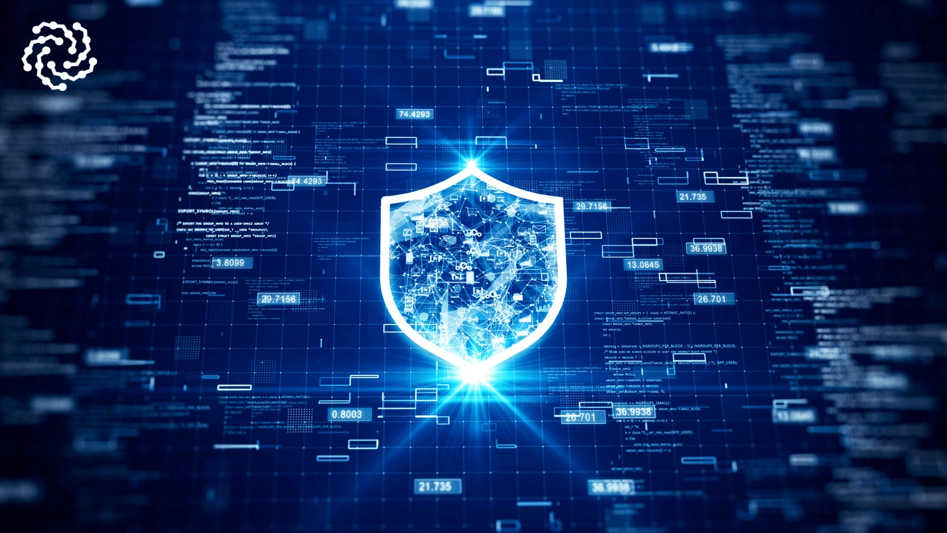 MLADU blue data security shield