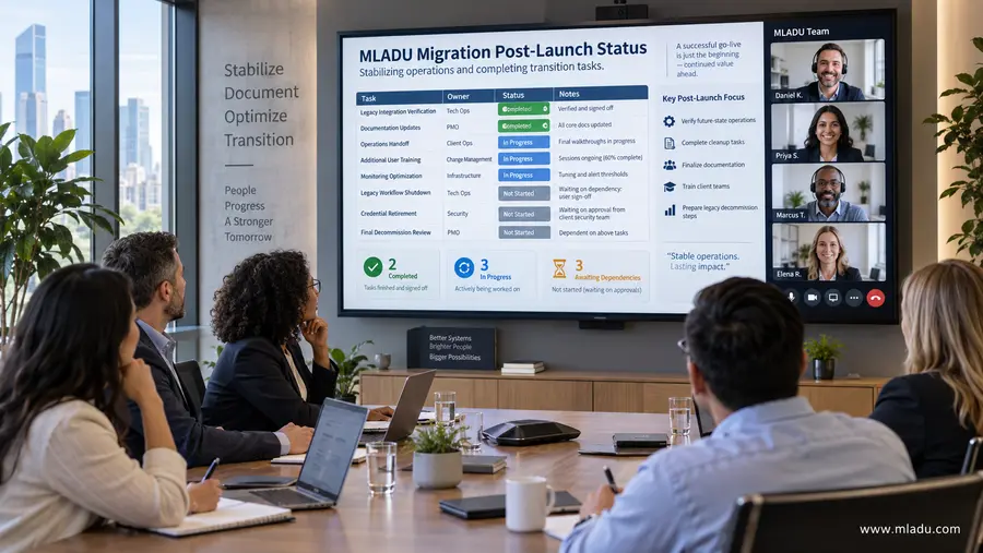 MLADU Migration Post-Launch Services