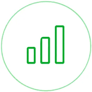MLADU Signal Bars Green Icon