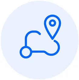 MLADU Location Pin Blue Icon