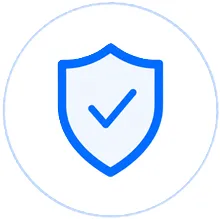 MLADU Shield & Checkmark Blue Icon