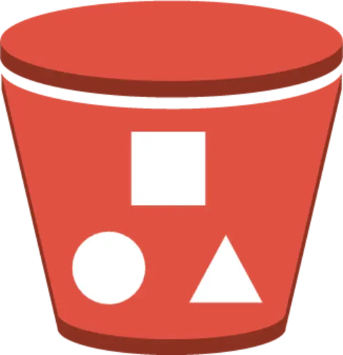 MLADU S3 Bucket with shapes on side